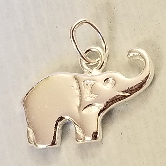 Jewelry - NWT STERLING Silver 14x7mm Elephant Charm